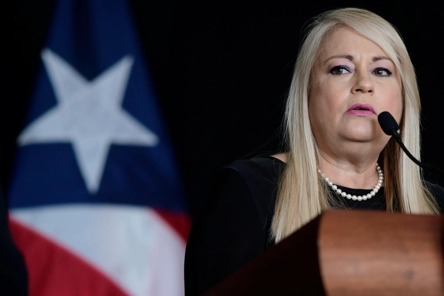 Wanda Vázquez arrives at the federal courthouse, Aug. 27, 2025.
